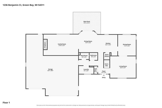 1236 BENJAMIN COURT, Green Bay, WI 54311
