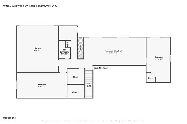 W3552 Wildwood DRIVE, Lake Geneva, WI 53147
