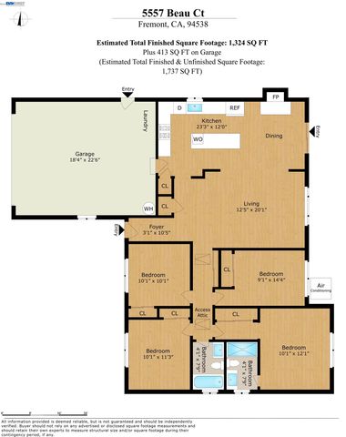5557 Beau Ct, Fremont, CA 94538