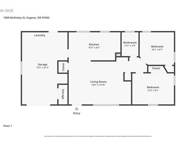 1509 MCKINLEY St, Eugene, OR 97402