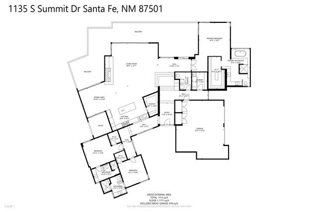 1135 S Summit Drive, Santa Fe, NM 87501