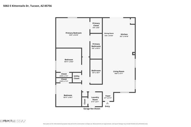 5082 E Kittentails Drive, Tucson, AZ 85756