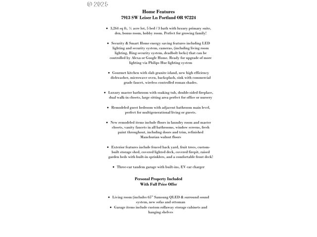 7913 Sw LEISER Ln, Portland, OR 97224