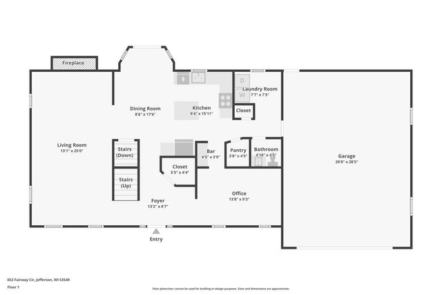 652 Fairway Circle, Jefferson, WI 53549