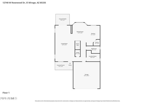 12740 W ROSEWOOD Drive, El Mirage, AZ 85335