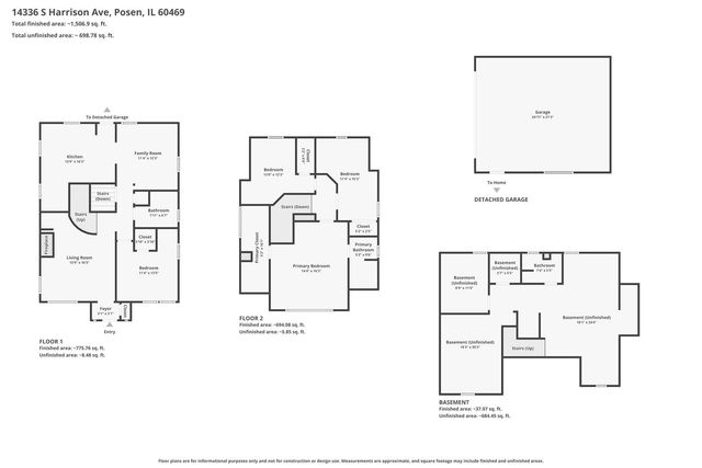 14336 S Harrison Avenue, Posen, IL 60469