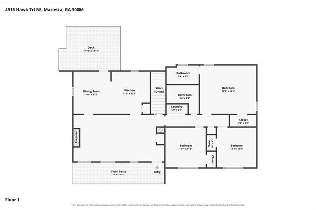 4916 Hawk Trail NE, Marietta, GA 30066
