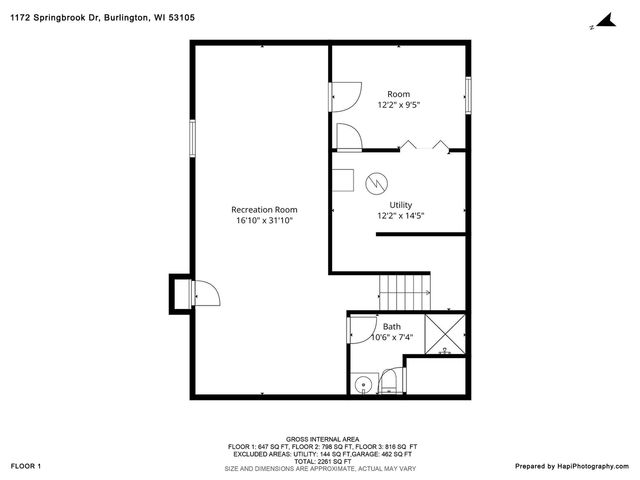 1172 Springbrook DRIVE, Burlington, WI 53105