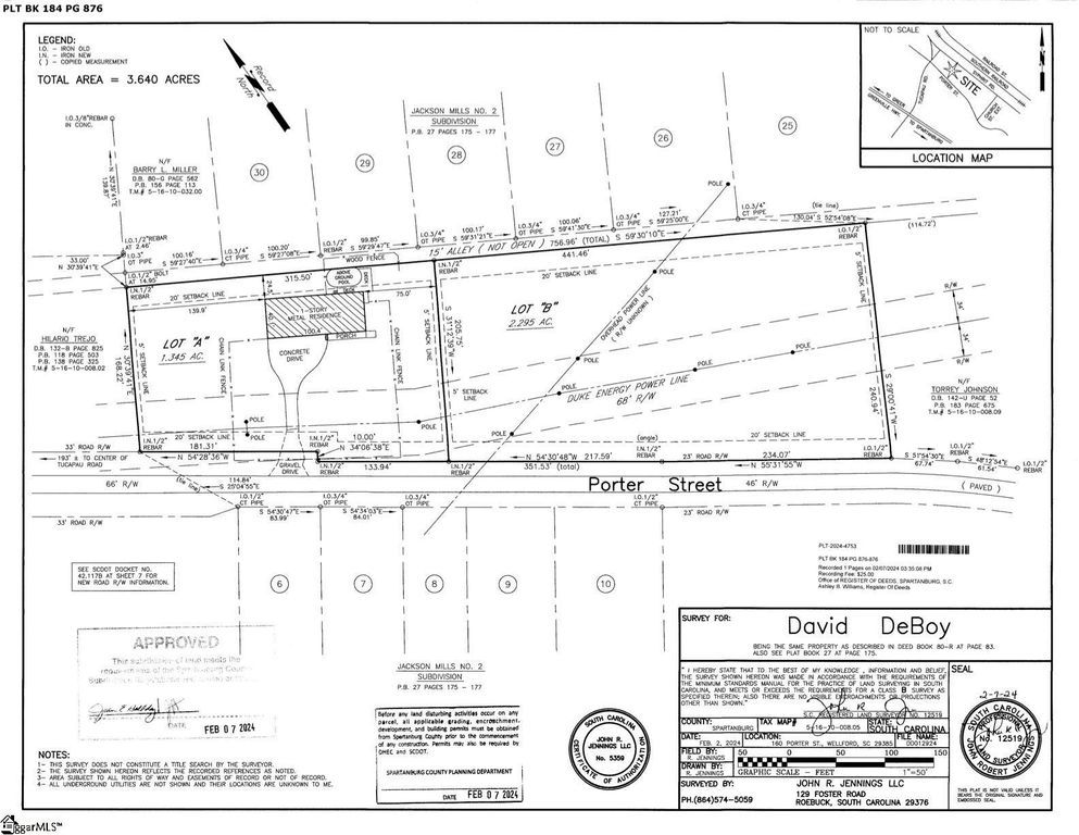 00 Porter Street, Wellford, SC 29385