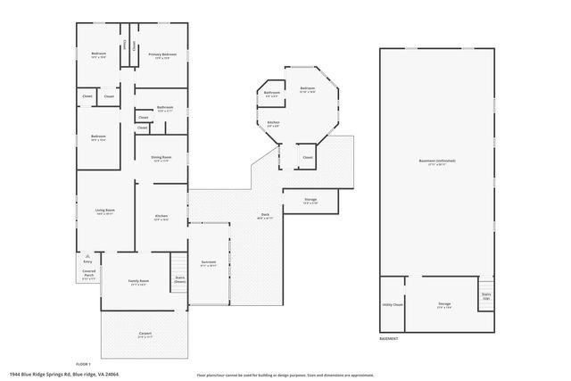 1944 Blue Ridge Springs RD, Blue Ridge, VA 24064