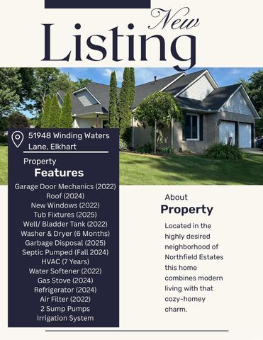 51948 N Winding Waters Lane, Elkhart, IN 46514