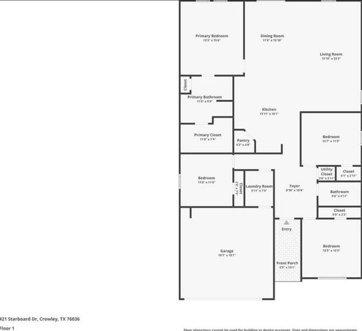 421 Starboard Drive, Crowley, TX 76036