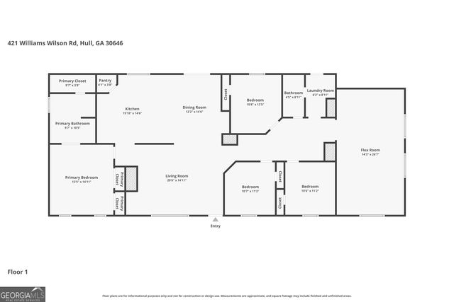 421 Williams Wilson Road, Hull, GA 30646