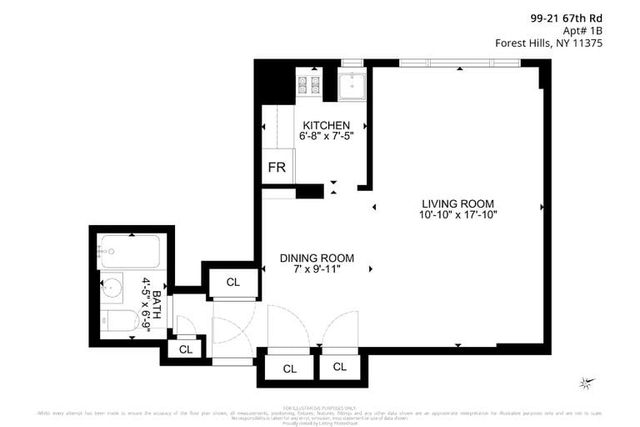 9921 67th Rd Apt 1B, New York City, NY 11375