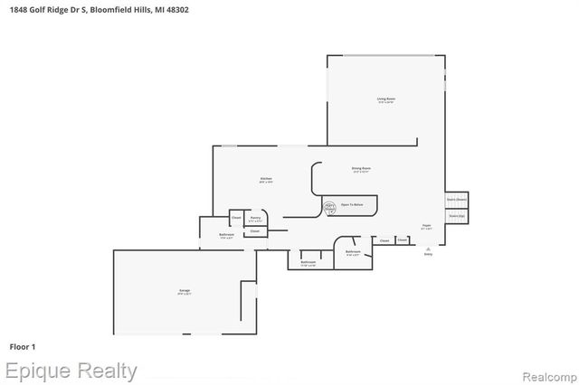 1848 Golf Ridge Drive, Bloomfield Hills, MI 48302