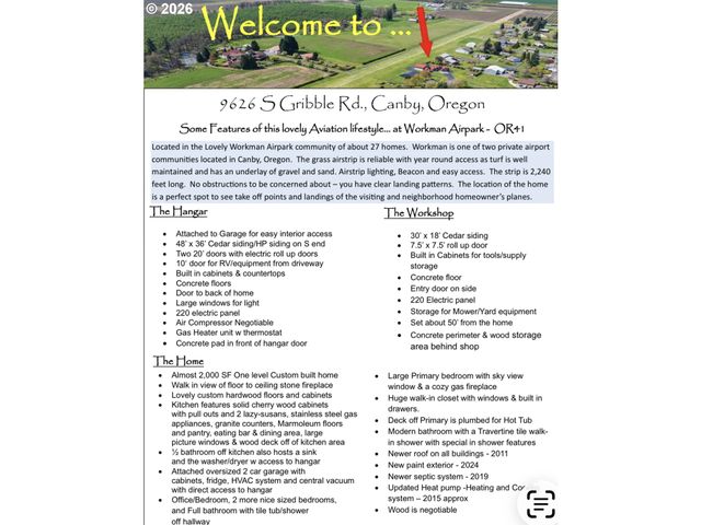 9626 S GRIBBLE Rd, Canby, OR 97013