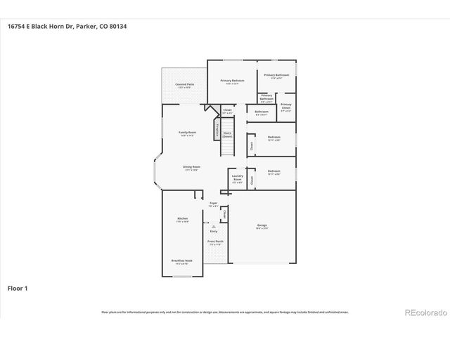 16754 E Black Horn Dr, Parker, CO 80134