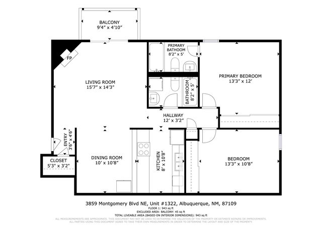 3859 Montgomery Boulevard NE APT 1322, Albuquerque, NM 87109