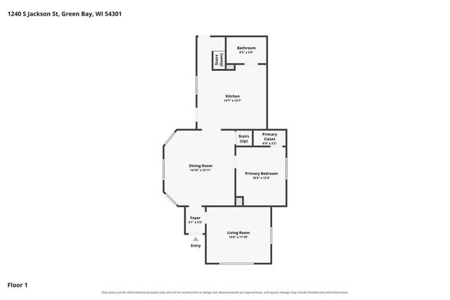1240 S JACKSON STREET, Green Bay, WI 54301