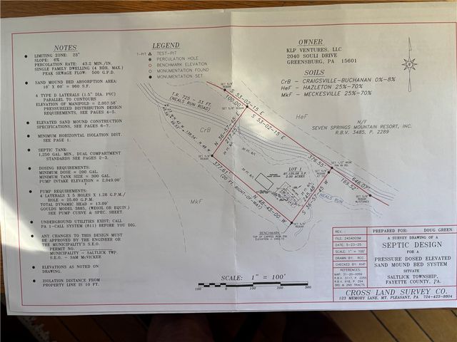 Lot 1 Neals Run Road, Saltlick Twp, PA 15622