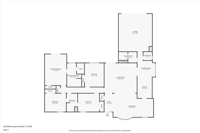 3474 Whirlaway Road, Dallas, TX 75229