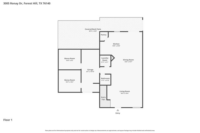 3005 Ronay Drive, Forest Hill, TX 76140