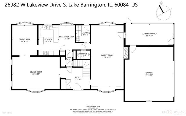 26982 W Lakeview Drive S, Lake Barrington, IL 60084