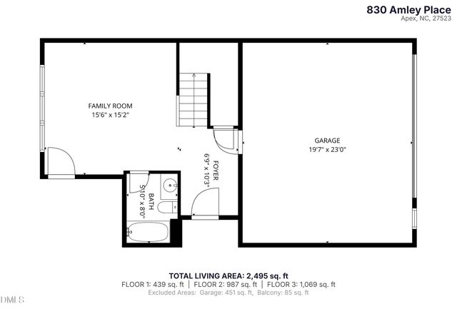 830 Amley Place, Apex, NC 27523