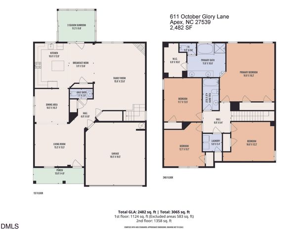 611 October Glory Lane, Apex, NC 27539