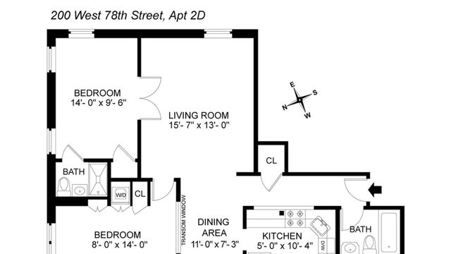 200 W 78th St Apt 2D, New York City, NY 10024
