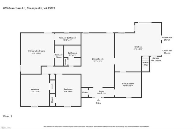 809 Grantham LN, Chesapeake, VA 23322