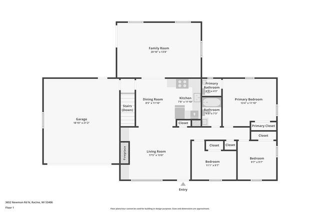 3652 N Newman ROAD, Racine, WI 53406