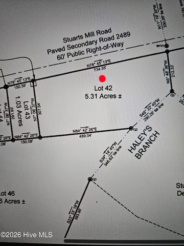 Lot 42 Stuarts Mill Road, Fairmont, NC 28340