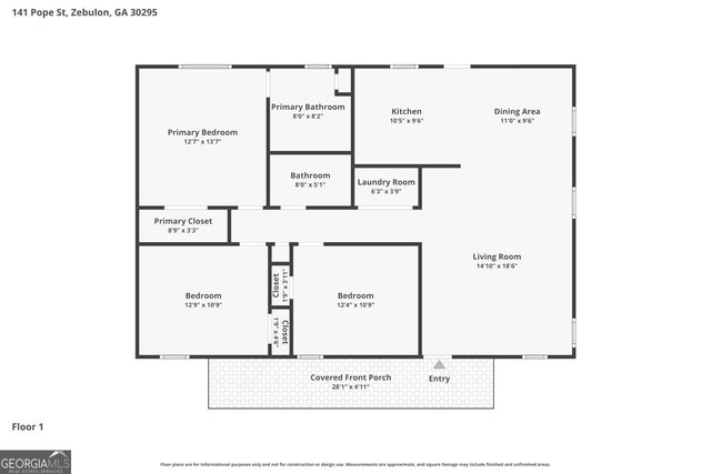 141 Pope Street, Zebulon, GA 30295