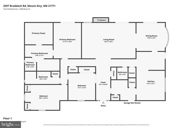 2597 BRADDOCK RD, Mount Airy, MD 21771