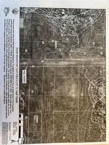 0 BEDROCK DRIVE, Webster, FL 33597