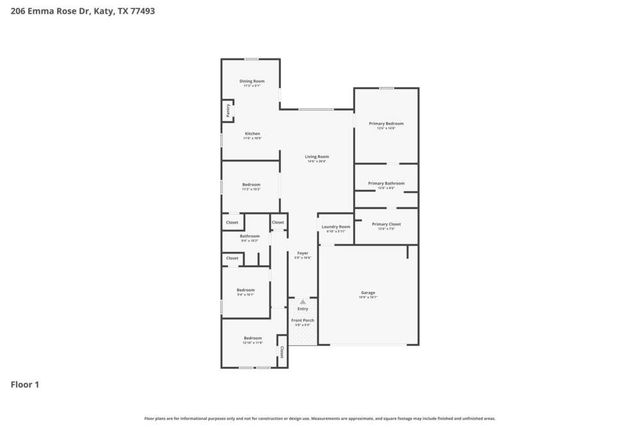 206 Emma Rose Drive, Katy, TX 77493