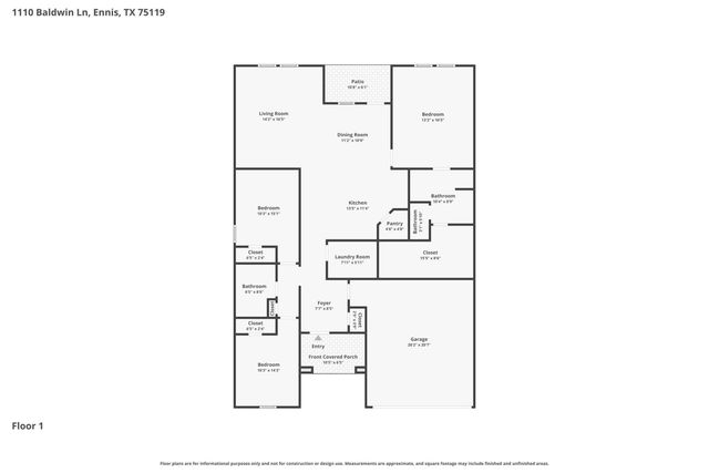 1110 Baldwin Lane, Ennis, TX 75119