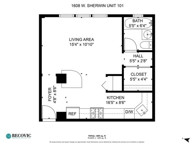 1608 W Sherwin Avenue 101, Chicago, IL 60626