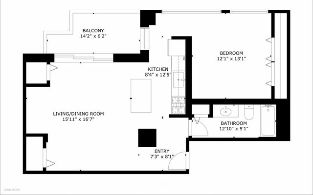 1307 S Wabash Avenue 205, Chicago, IL 60605