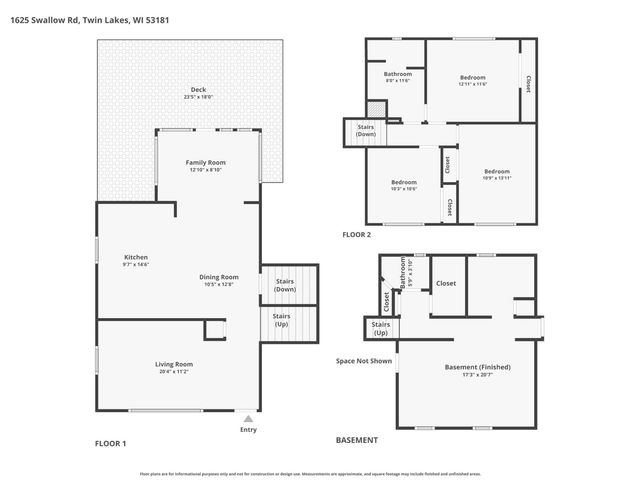 1625 Swallow ROAD, Twin Lakes, WI 53181