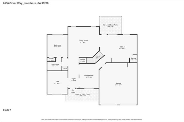 6636 Coker Way, Jonesboro, GA 30238
