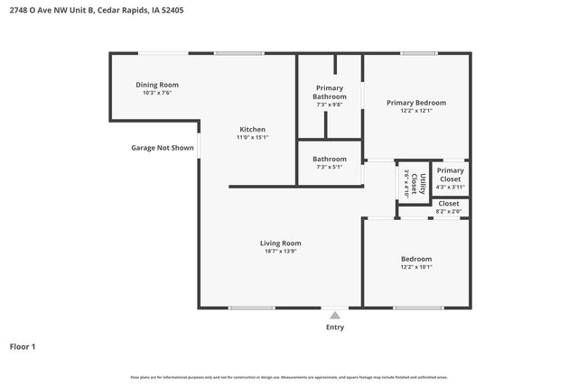 2748 O Avenue NW B, Cedar Rapids, IA 52405
