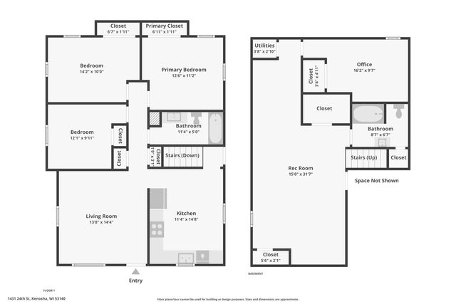 1431 24th STREET, Kenosha, WI 53140