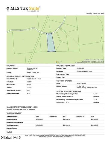 336 Dickinson Hill Road, Bolton, NY 12824