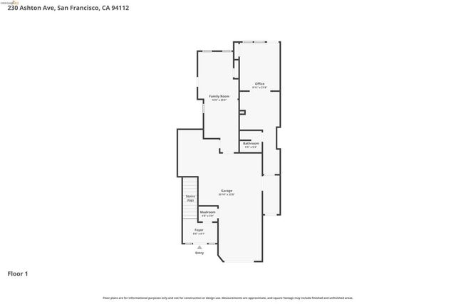 230 Ashton Ave, San Francisco, CA 94112