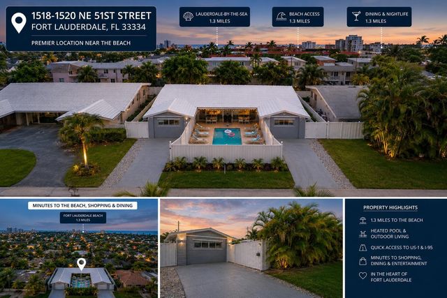 1518-1520 NE 51st Street, Fort Lauderdale, FL 33334