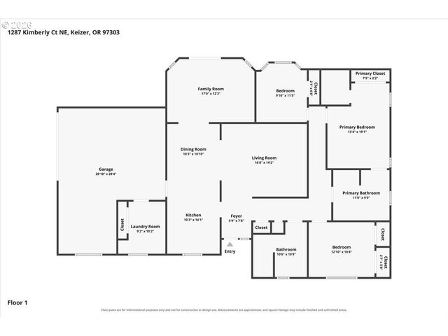 1287 KIMBERLY Ct, Keizer, OR 97303