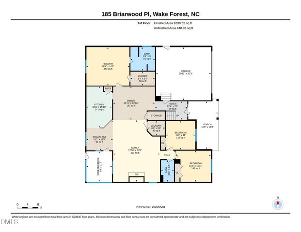 185 Briarwood Place, Wake Forest, NC 27587