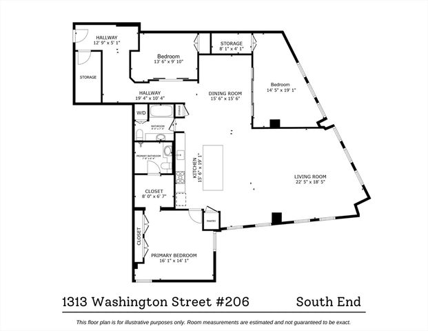 1313 Washington St 206, Boston, MA 02118